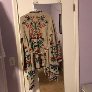 Sundance Catalogue Embroidered Cardigan